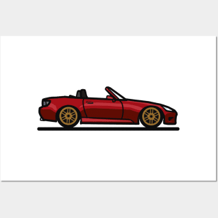 Custom S2000 Red Posters and Art